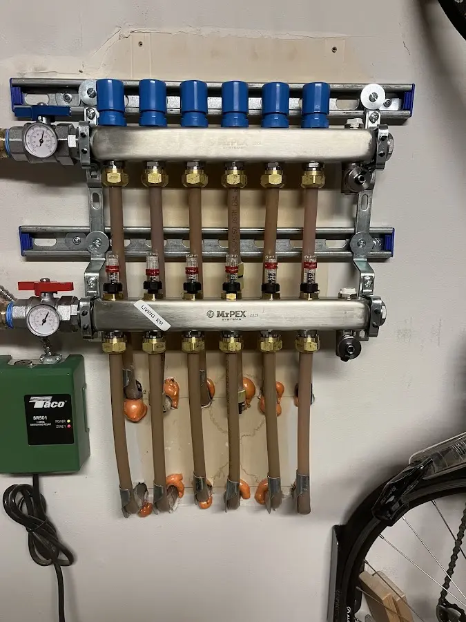 Plumber performing Gas Leak Detection at a residential property in Norwalk